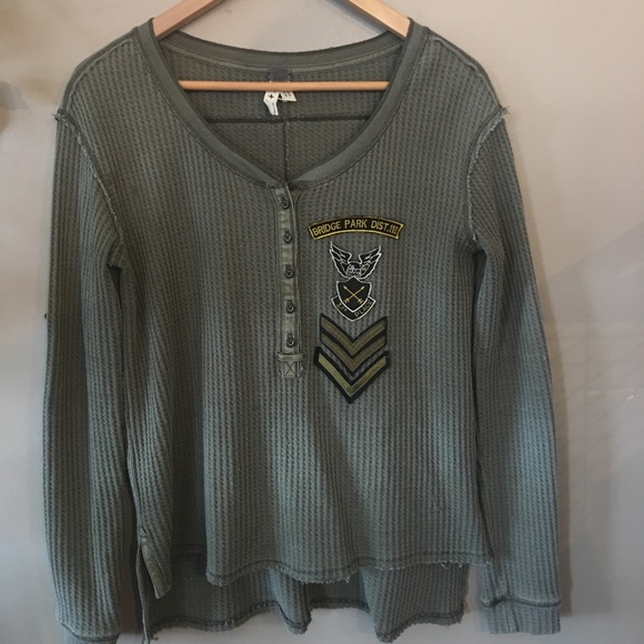 Waffle army top - Picture 1 of 3